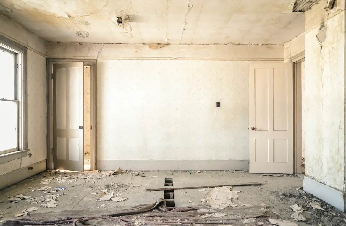 Waste disposal crew managing a cleanout project in Alton